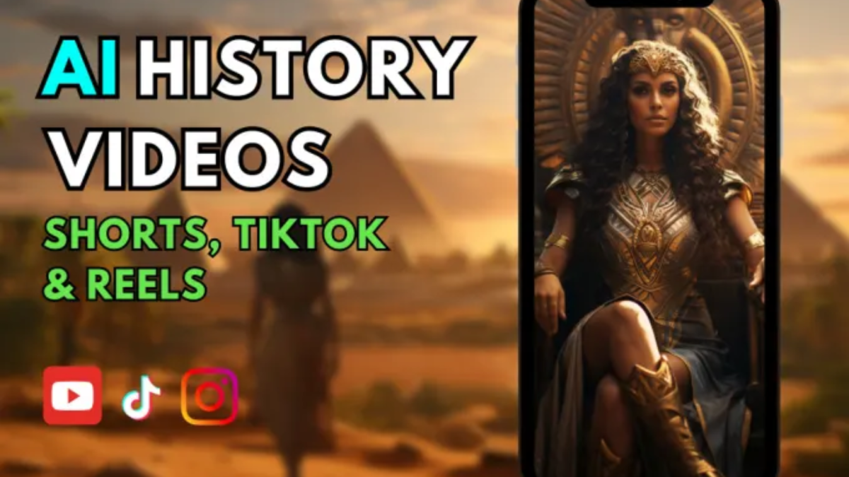 create epic history ai videos for youtube, tiktok and instagram