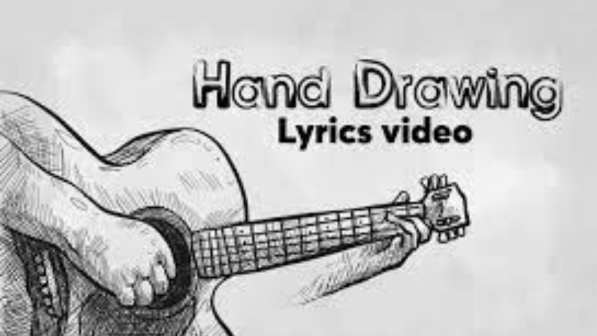 create a hand drawn lyric music video