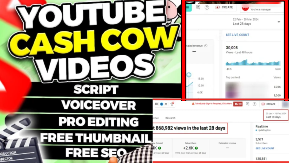 edit faceless youtube cashcow videos for top 10, luxury, travel, tech, health