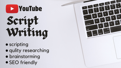 do professional video script writing for youtube in 24hrs