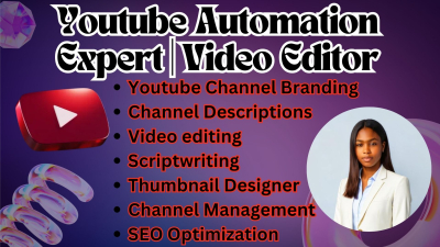 Create, Setup and brand Your YouTube channel to point of Monetization. 