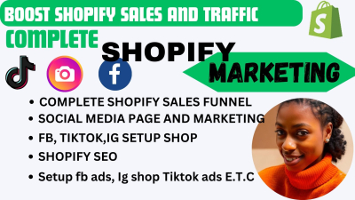 shopify sales shopify marketing shopify promotion ecommerce marketing facebook ads tiktok shop