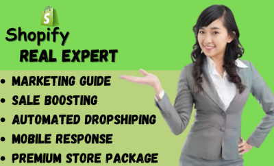 build shopify store or dropshipping ecommerce store
