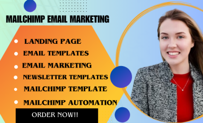 do custom mailchimp email template design for your business