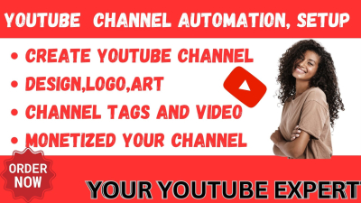 create and setup youtube channel with logo banner intro outro create channel