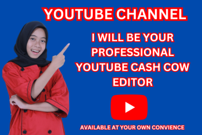 be your faceless cashcow youtube video editor