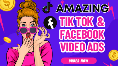 create tiktok video ads , dropshipping video ads, tik tok ads, tik tok video