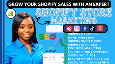 Increase your shopify marketing with my skills for dropshipping