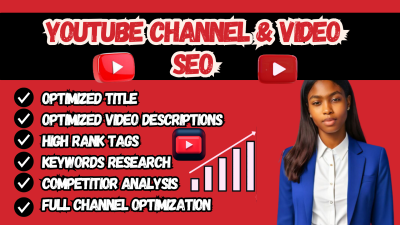 do youtube video SEO, channel optimization, video for top ranking