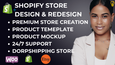 design a professional and eye-catching Shopify store for your business