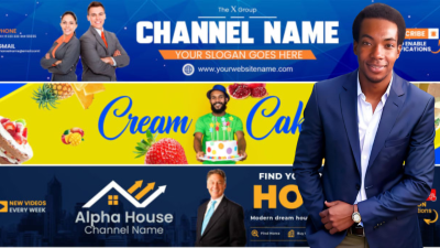 create a professional youtube logo and banner for your channel