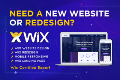build wix website, redesign wix website design wix website, wix ecommerce
